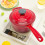 Living And Home 20cm Enameled Cast Iron Saucepan with Lid 4