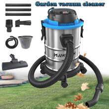 3IN1 Heavy-Duty Wet and Dry Vacuum Cleaner 20L Stainless Steel 4Castor