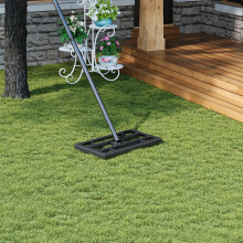 Garden Lawn Levelling Rake with Serrated Design