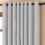 (Light Grey, 66" x 84" (Single Panel)) Insulated Blackout Curtain Pair Eyelet Ring Top Drape 2