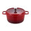 Living And Home Enameled Cast Aluminium Dutch Oven Pot with Lid, Red 3