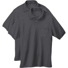 Hanes Men Short Sleeve Jersey (S) Charcoal Heather