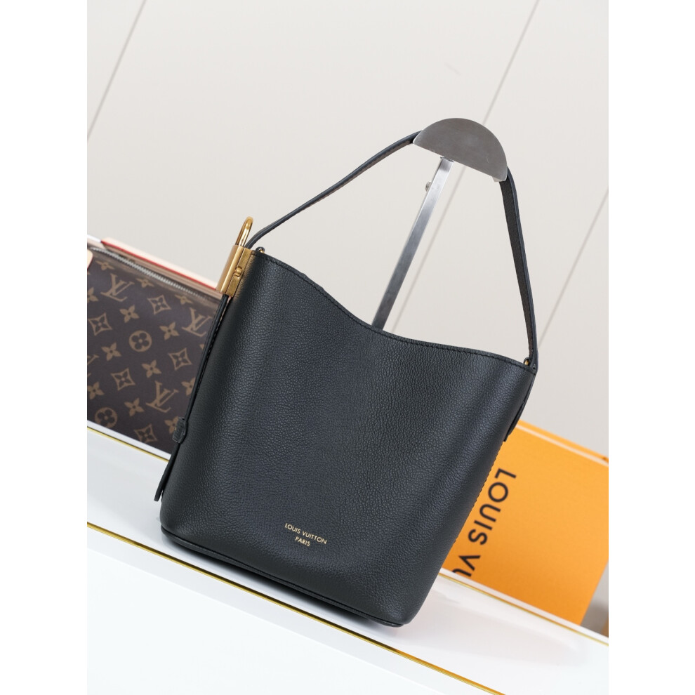 Xhrain Louis Vuitton All In Bb Low Key Grained Calfskin Bag M25543 Black
