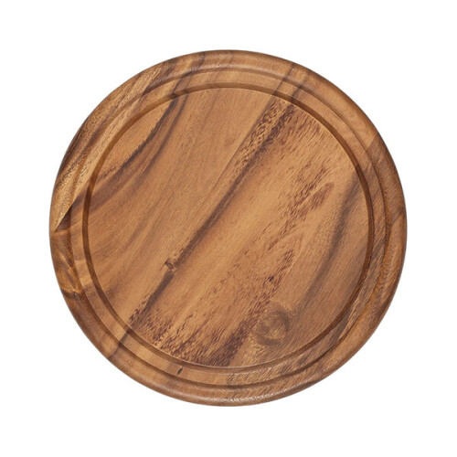 Tala Round Lacquered Acacia Board with Groove 1