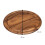 Tala Round Lacquered Acacia Board with Groove 3