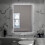 NES Home Motion Sensor Bathroom LED Mirror Shaver Socket Demister 500 x 700mm 3