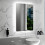 NES Home Motion Sensor Bathroom LED Mirror Shaver Socket Demister 500 x 700mm 6