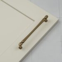 160mm Antique Brass Cabinet Handle T-Bar Slim Broad Square