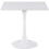 Charles Jacobs Charles Jacobs White Square Ceramic Dining Tabletop Metal Base Dinner Kitchen Table 1