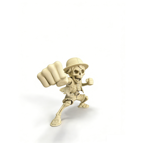 3D Printed Luffy One Piece Skull Skeleton Model Toy
