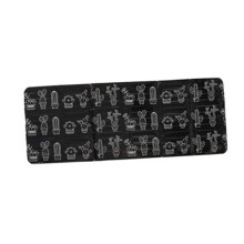 Foldable Black Oil Splash Guard for Gas Stoves Aluminum Heat Resistant 60cm
