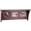 Premier Housewares Mahogany Wall Shelf with 3 Picture Frames 3 Hooks 1