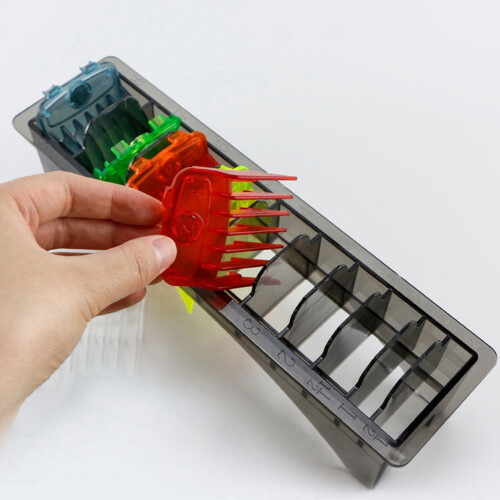 2X for  Base Storage Box for Hair Clipper Trimmer Limit Comb Guide Comb Barber Tool Guide Combs 2