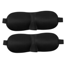 2X Schlaf Augenmaske Schlaf Auge Augenbinde Schwarz Reise Hilfsmittel und Rest Von Schlaf