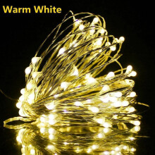 (Warm White, 2M 20LED) 2-10M LED Fairy String Lights Micro Rice Copper Wire Xmas Light Battery Operated