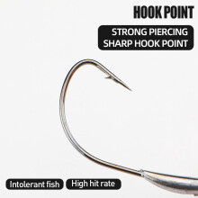 Crúcaí Swimbait Ualaithe WRM958WT Jig Dord Glasála Scriú Leathan