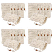 144 Pack Soap Exfoliating Bags,Soap Saver Made Sisal Mesh Soap Bag Bar Soap Bag with Drawstring for Bath & Shower Use