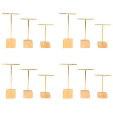 12-Piece Fashion T-Bar Jewelry Display Rack Stand Holder Earrings Hanging Organizer Jewelry Set