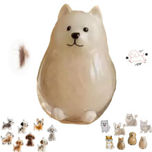 Dog Hair Memory Capsule Ornament, Transparent Pet Hair Keepsake Keychain for Dog Lovers & Memorial Gifts