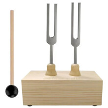 Metal Tuning Forks 432Hz and 528Hz with Resonant Box