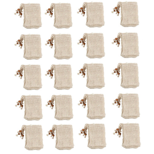 100 Pack Exfoliating Soap Bag Natural Soap Saver