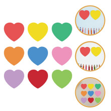 Valentine Heart Paper Cutouts Blank 2 Sets