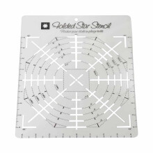 1 Pcs Folded Star Guide Stencil Sewing Quilting Template for Fabric Patchwork Template DIY Bowl Comfortable Suit for Any Pattern,9IN