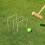 White Iron Croquet Wickets Set 10-Piece 7