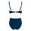 Conjunto de biquíni feminino com top triangular ajustável e 4