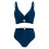 Conjunto de biquíni feminino com top triangular ajustável e 5
