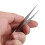 2X Pointe Fine Ton Argent Pincettes Droite Pointu 9