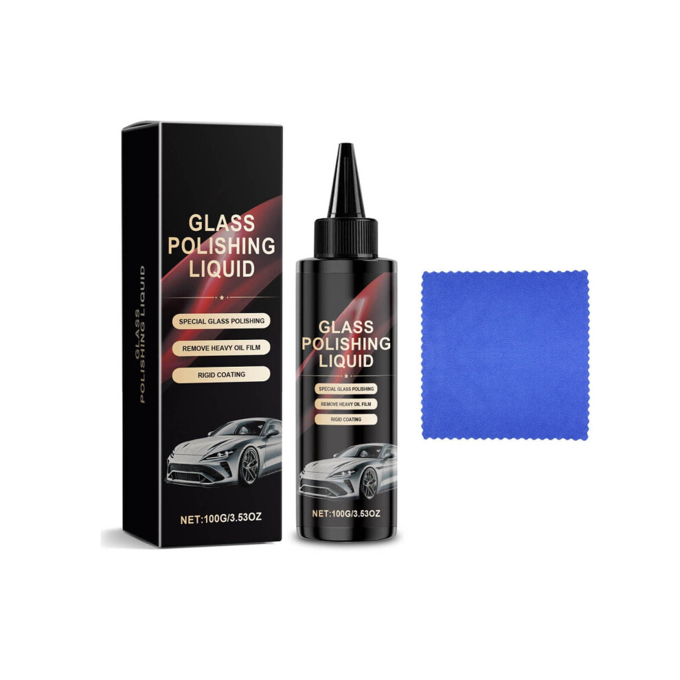 Car Glass Stain Cleaner For Windshield Scratches 3.3 Oz 9193271457923