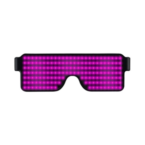 LED-Partybrille, USB-aufladbar, blinkend, 1 Paar