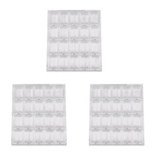 3X 20 Ceintures Acrylique Maquillage Organisateur Nail Art Boîte de Rangement Clair Présentoir Organisateur Titulaire pour Bijoux Nail Strass Perles