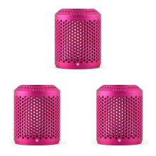 3X Geeignet für Haartrockner HD01 HD03 HD08 Staubdichte AußEnfilterabdeckung StaubsaugerzubehöR Rose Red