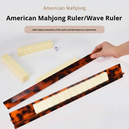 1 τεμάχιο Rack Mahjong 20 ιντσών, κυματιστή άκρη με ενσωματωμένους μαγνητικούς ωθητήρες, 2