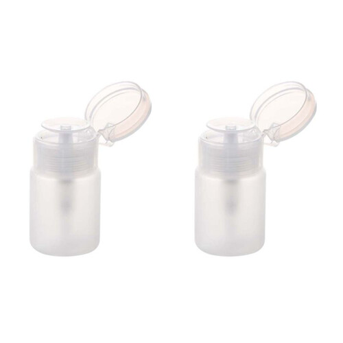 2X 70Ml Nagelkunst Make- Polnischer Plastik Pumpspenderflasche Entferner