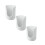 3pcs White Plastic Cup Storage Rack, Compatible with Standard Paper Cups, Vertical Stripe Design 1