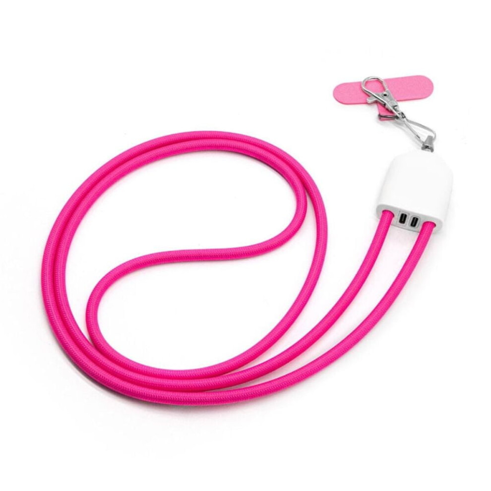 Universal Phone Lanyard Usb C Cable Crossbody Strap Wrist Band With Integrated Cable Suitable For Men Women Electronics 9128909337452