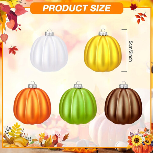 Abóbora de plástico decorativa para Halloween, resistente às intempéries (1 peça). 2