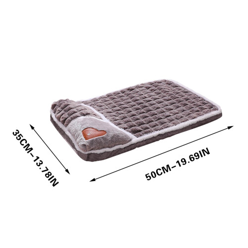 Soft Reversible Fleece Pet Bed Mat for Small Animals 1