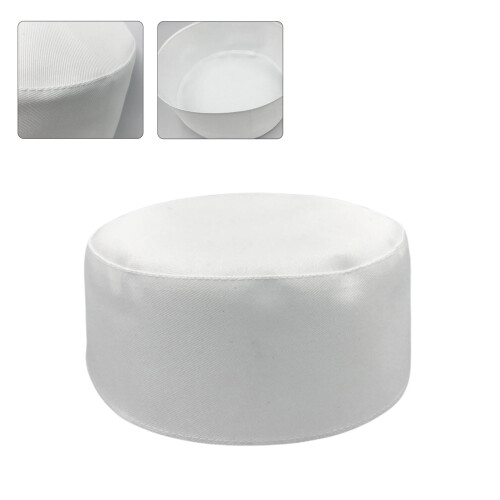 Cappello Kufi da uomo in cotone bianco per funerali 1