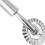 Stainless Steel Cookie Cutter with Handle Easily Sturdy Biscuit Making Tool DIY Wheel Roller 8