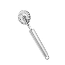 Stainless Steel Cookie Cutter with Handle Easily Sturdy Biscuit Making Tool DIY Wheel Roller