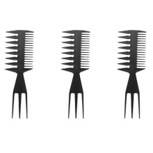 3X Double-Sided Wide Tooth Styling Comb Hair Fork Comb Beauty Salon Tool