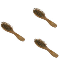 3X Sandalwood Hair Brush Wooden Natural Handmade Detangling Massage Hair Comb with Gift Box