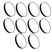 10st 10x Make-Upspiegel Vergrotende Spiegel met Twee Zuignappen Make-Upgereedschap Ronde Spiegel Grote Spiegel Tienvoudige Vergroting Zwart