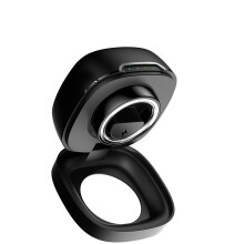 Smart Ring Multi-Mode Health & Fitness Tracker, 20mm Black Stainless Steel