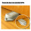 Gray Rubber Door Stopper Child-Proof Wedge 2-Pack 7
