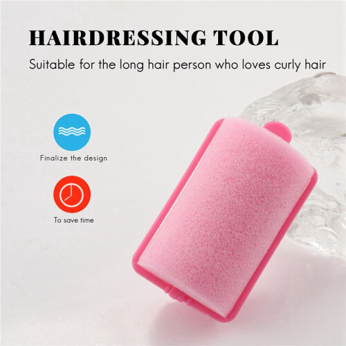 36Pcs Dark  Hair Styling Soft Foam Sponge Rollers Curlers Hairdressing Tool 2